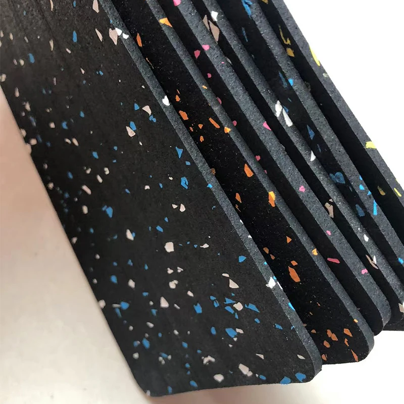 Sports protective Rubber Mat EPDM Fitness Rubber Flooring Rolls Gym Inter locking Rubber Tiles
