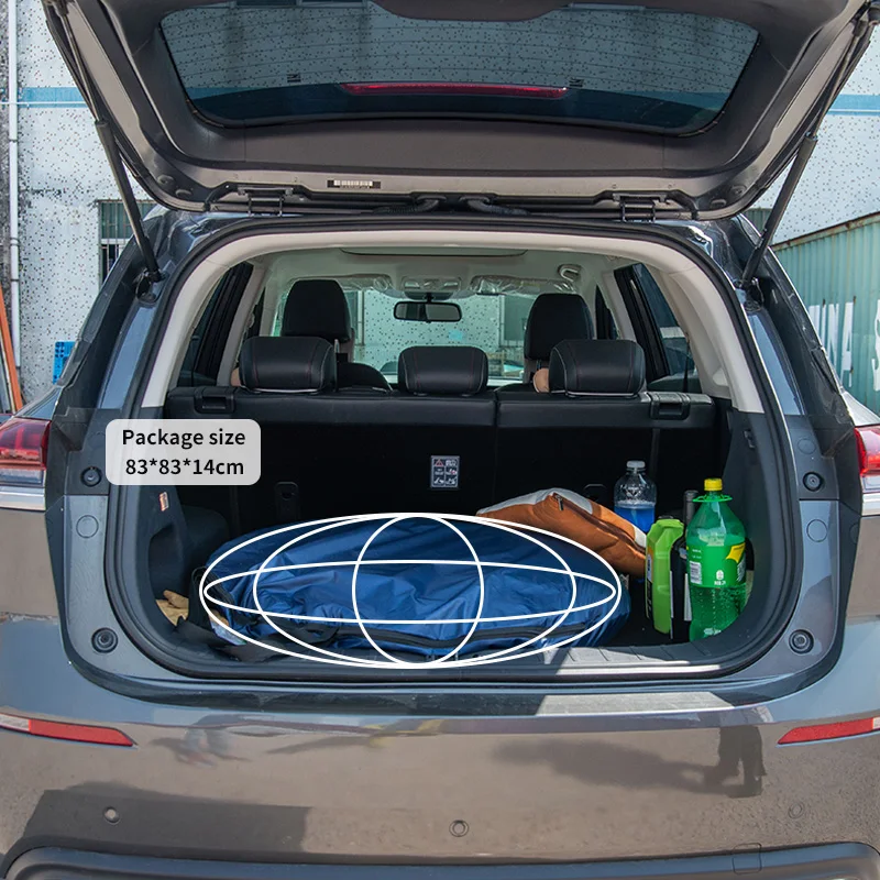 Universal SUV Camping Tent Spacious Waterproof Car Awning 4-6 People Easy Setup Backpacking Traveling Hiking Outdoors