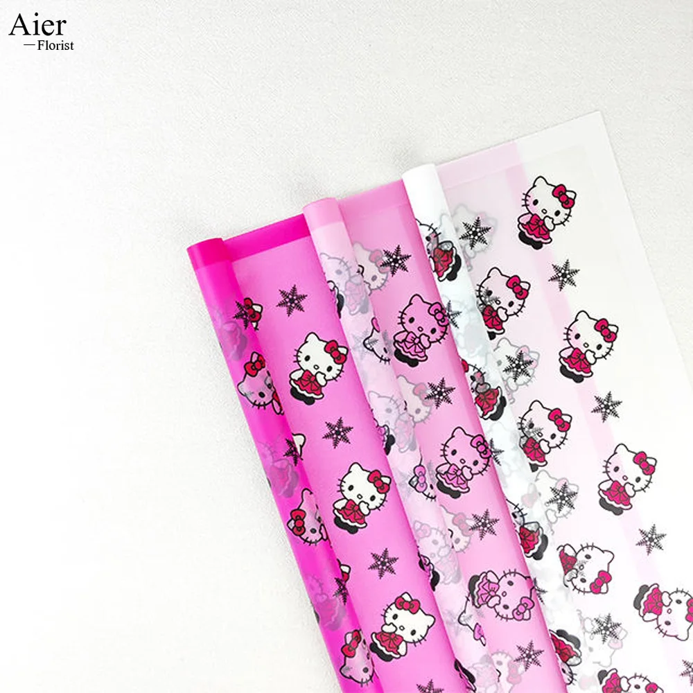 Aierflorist Wholesale Customized Design 20 Sheet Waterproof New Christmas with snow white HK pattern Korea Floral Wrapping Paper