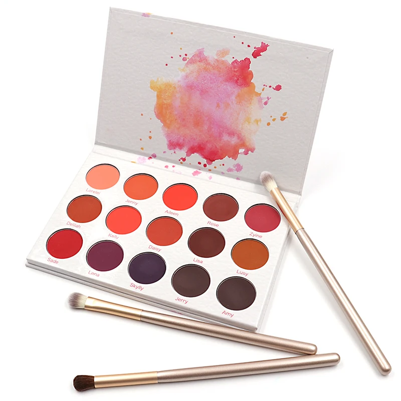 
2021 custom dark color private label eyeshadow palette vegan curently free eye shadow 