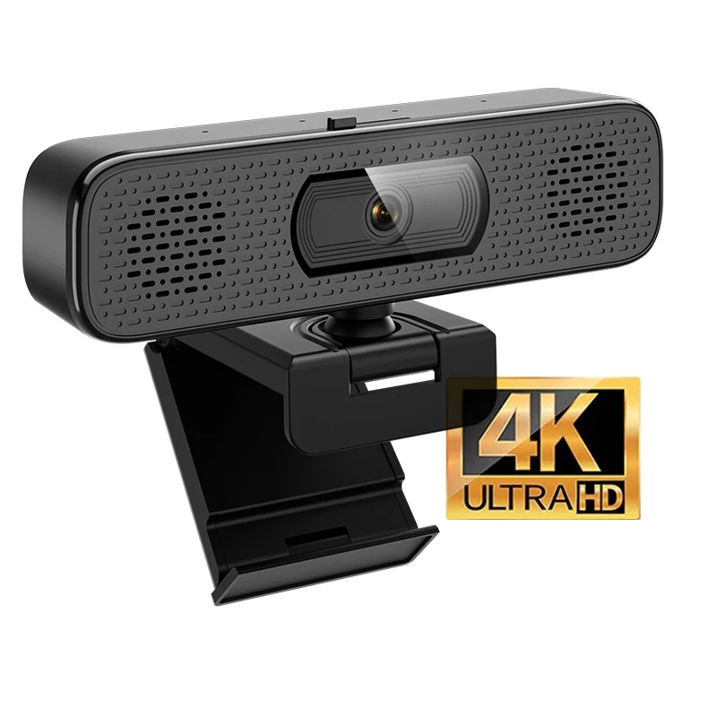  Компьютерная камера 4K с 4 встроенными всенаправленными микрофонами и динамиком для потоковой передачи видео-конференций Внешняя веб-камера