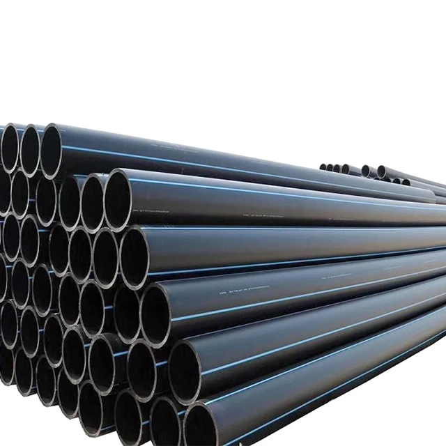 
250mm 315mm high density pe plastic tube black water supply and irrigation hdpe pipe 