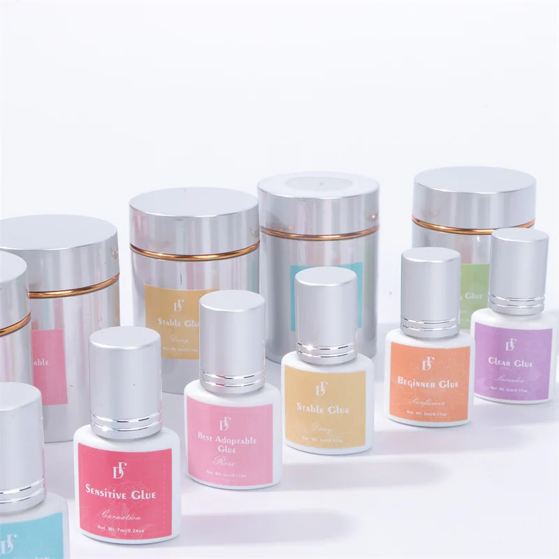 0.5s Second Custom Logo Waterproof Eyelash Extensions Glue Low Humidity Professional Fast Dry Eye Lash Extensions Adhesive Glue