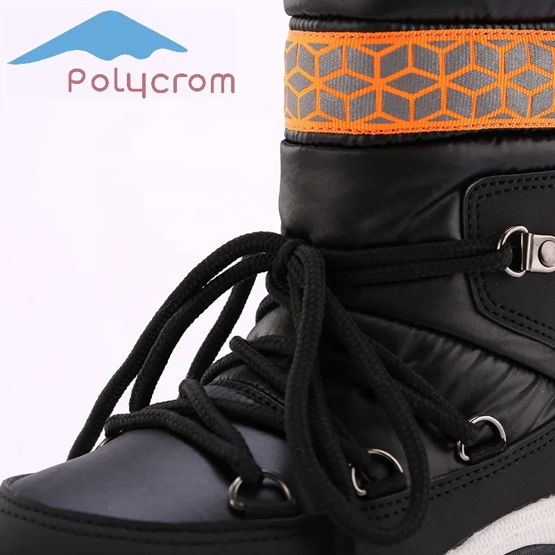 
2020 new arrival warm kids snake print ankle winter snow boots children 