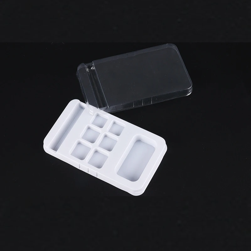 Round Packaging Eyes Shadow Compact Plastic Box Round Shape Capacity 8g Cosmetic Packaging Air Cushion Powder Compact