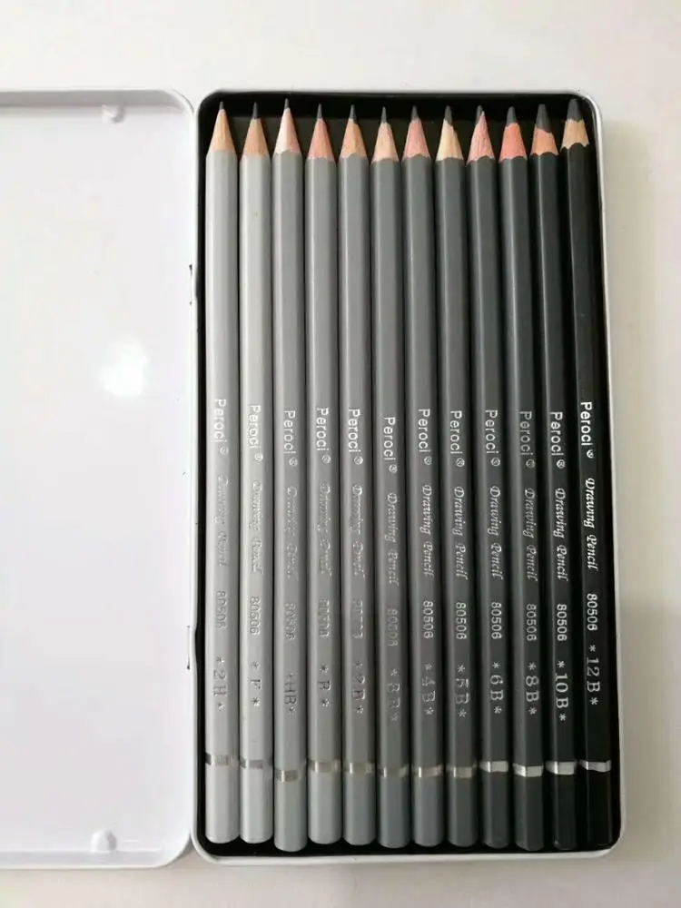 Drawing Wooden 3H 2H H HB B 2B 3B 4B 5B 6B 7B 8B 9B  Charcoal Sketch Pencil