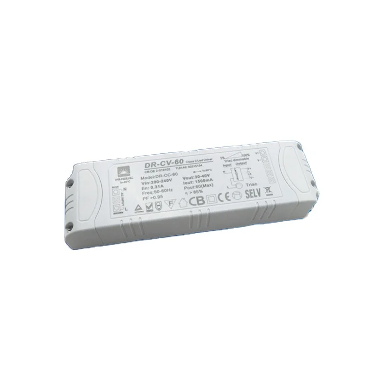 DR-CC-60-42 Triac dimmable Led driver 60W 1200MA constant current driver with ETL listed