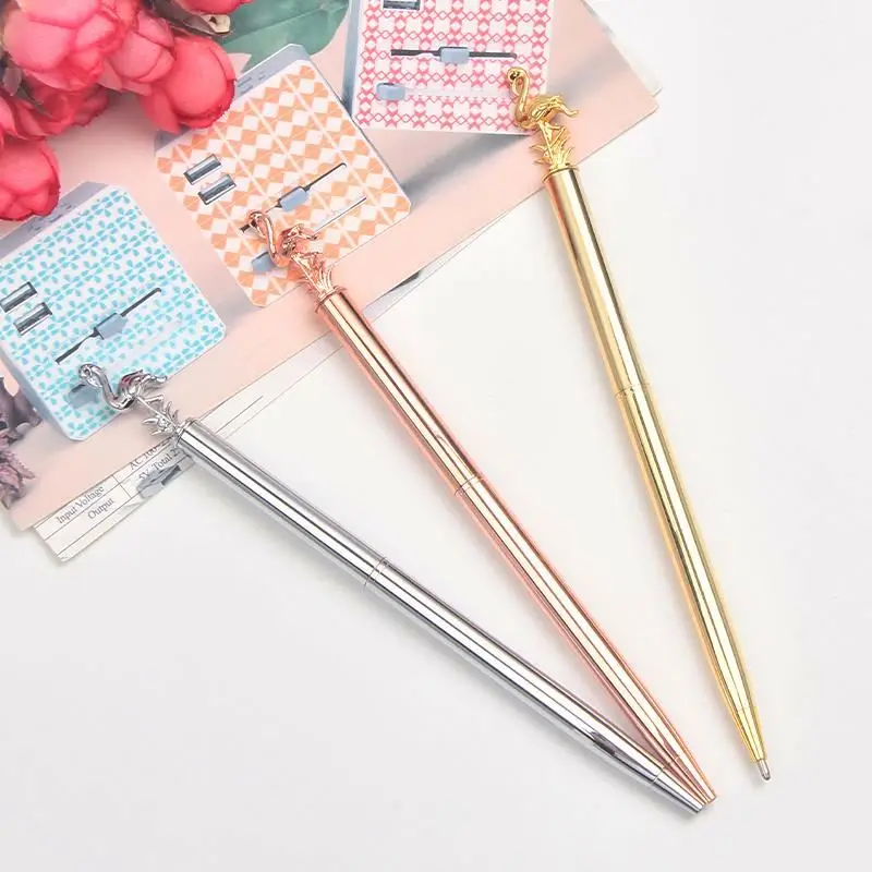 New Design  Bird Metal pen gold twist School Office Bird Metal Ball Pen