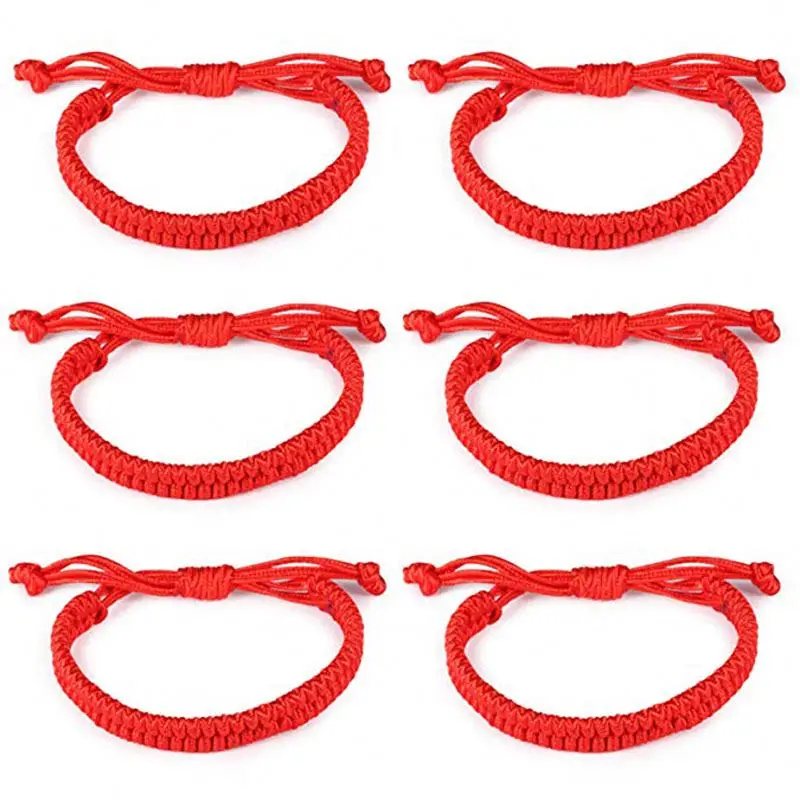 Protection  Handmade Beads Clasp Red Rope Cord Thread String Bracelets Friendship Jewelry