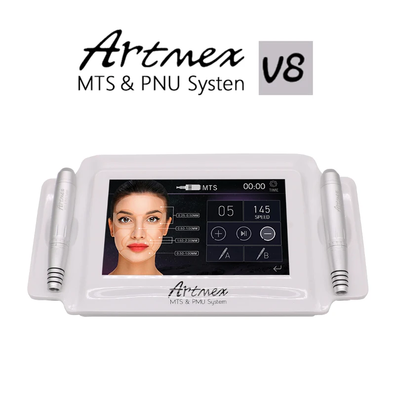 Машинка для перманентного макияжа Artmex V8 цифровая электрическая машинка глаз бровей губ ротационная ручка система MTS PMU 100-240 В переменного тока