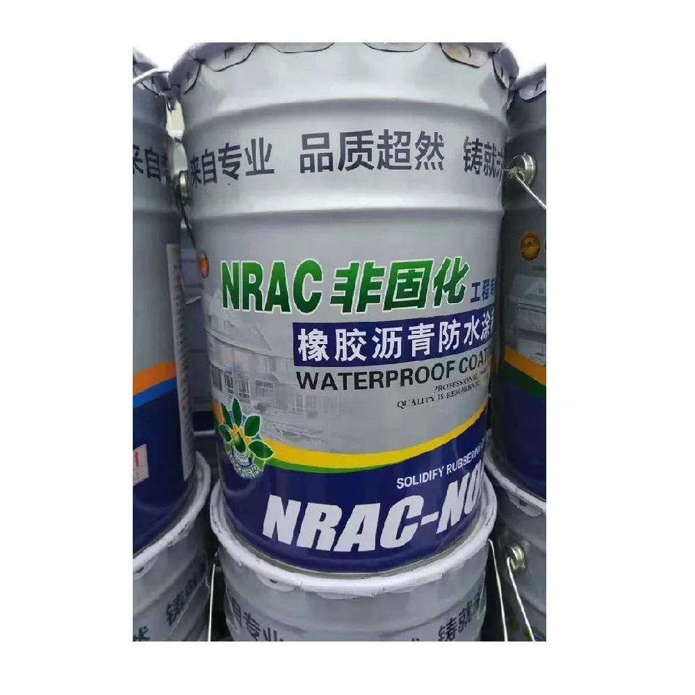Black Non Curing Rubber Asphalt Waterproof Coating Bitumen Waterproofing Materials