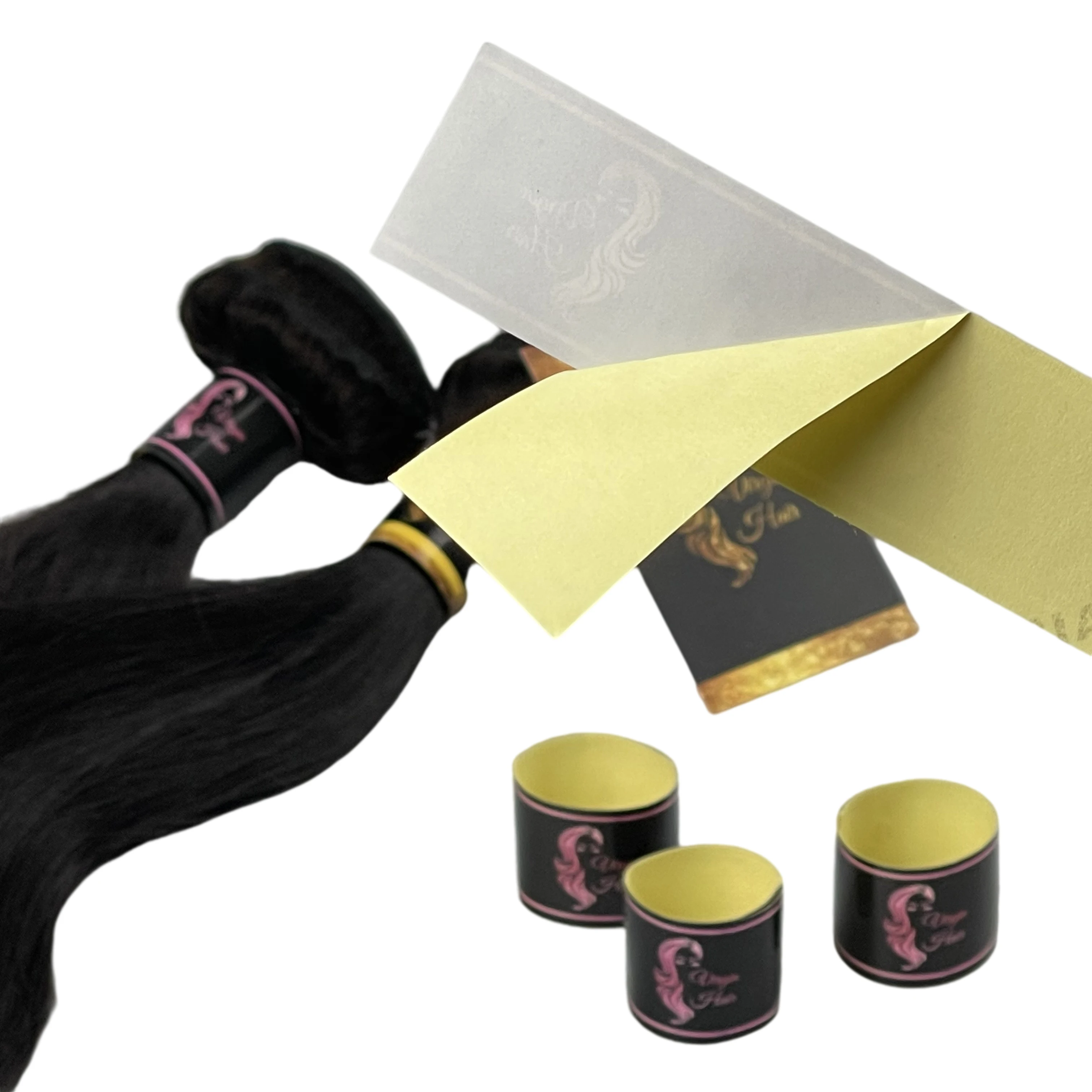 Free Sample Free Desgin Your Label,Human Extension Private  Label Hair Packaging,Private Hair Label