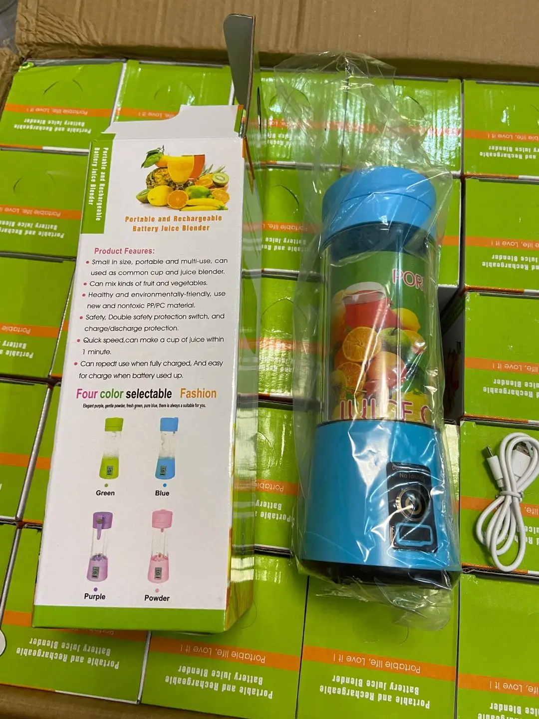 
380ml USB Rechargeable Blender Mixer Portable Mini Juicer joyshaker bottles Blender Household Juice joyshaker blender New Drop 