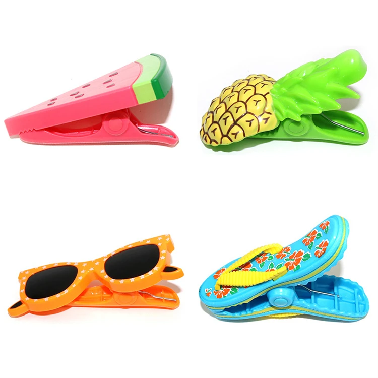 plastic summer innovative custom wholesale beach towel clips pegs for beach chair