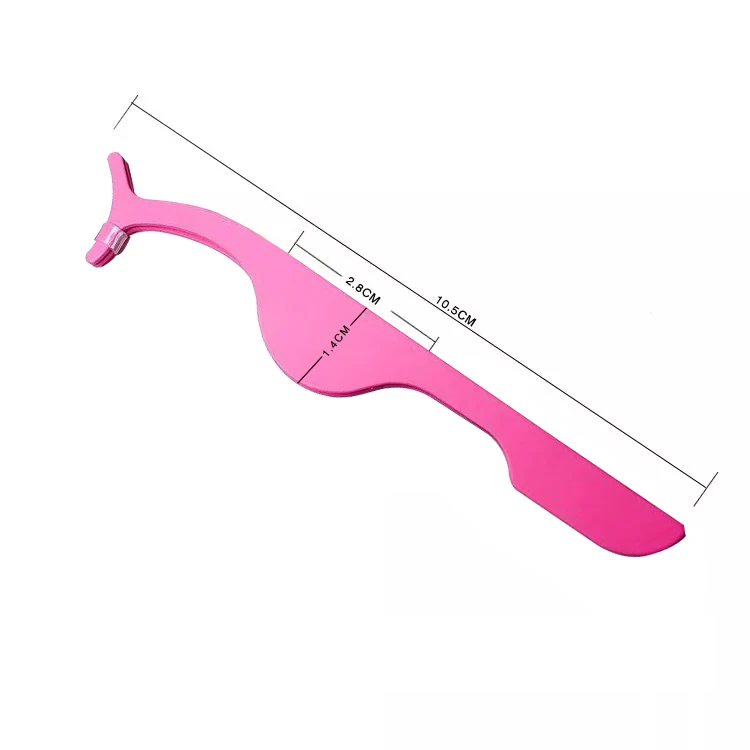 
Wholesale Pink Eyelash Tweezer Private Label Custom Stainless steel colorful eyelash applicator tweezers 
