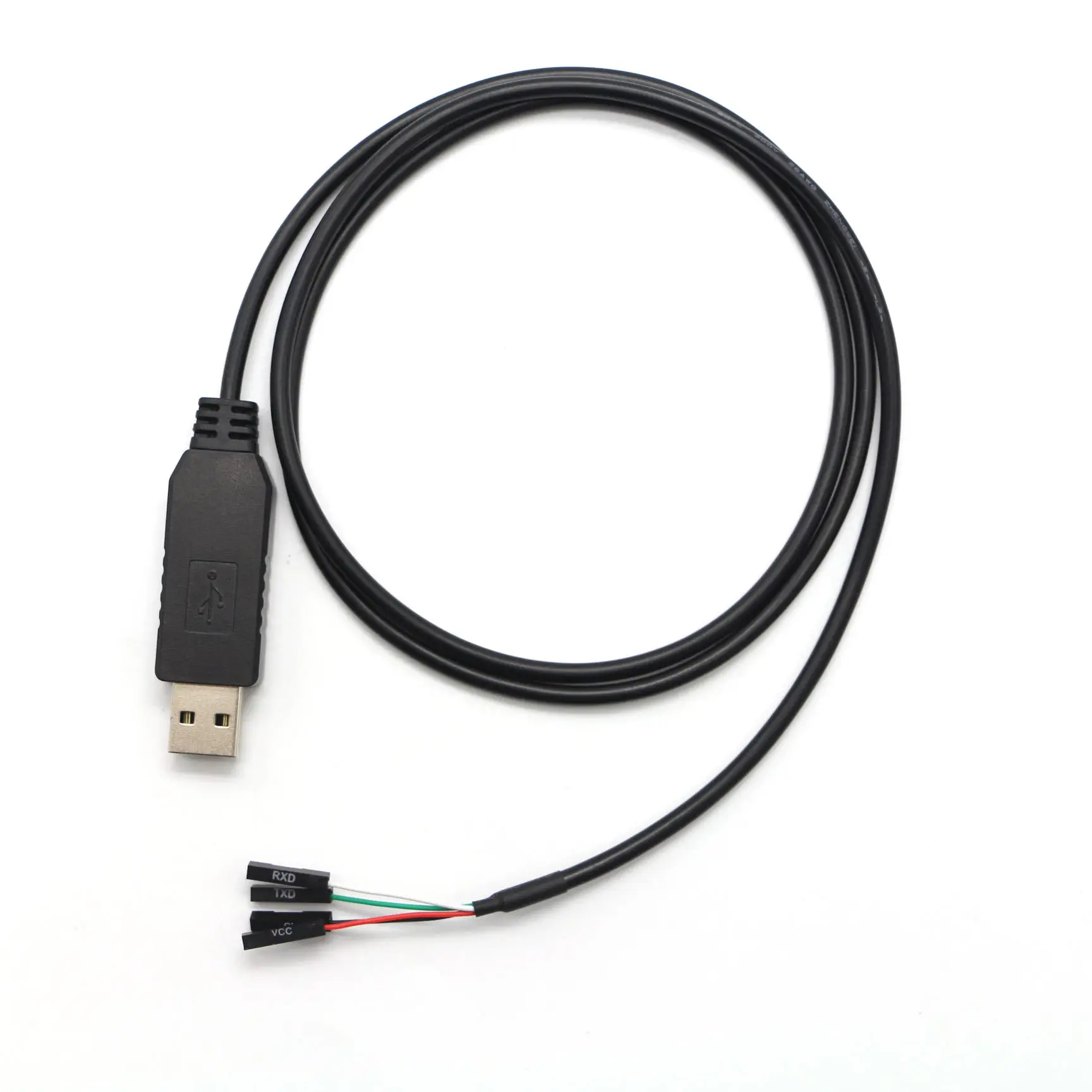 Custom length Usb 2.0 To 5 Pin Dupont Uart Ttl Rs232 Serial Converter Cable With Cp2102 Chip