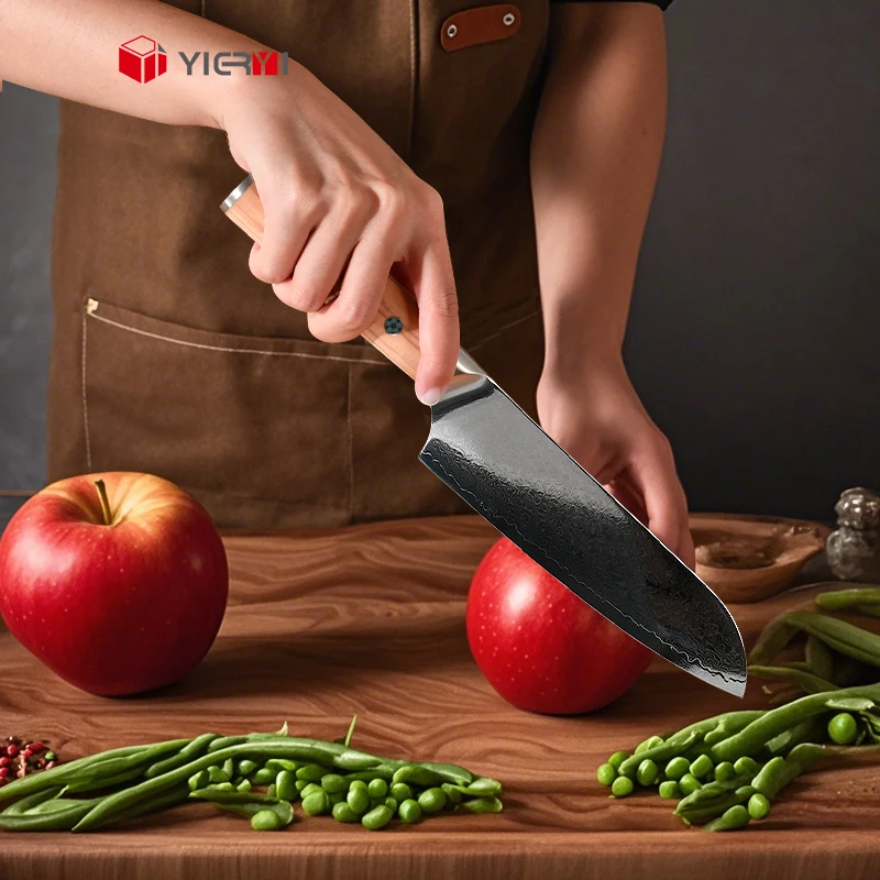 Профессиональный нож для резки костей cuchillos de cocina японский дамасский шеф-повар набор кухонных ножей с точилкой