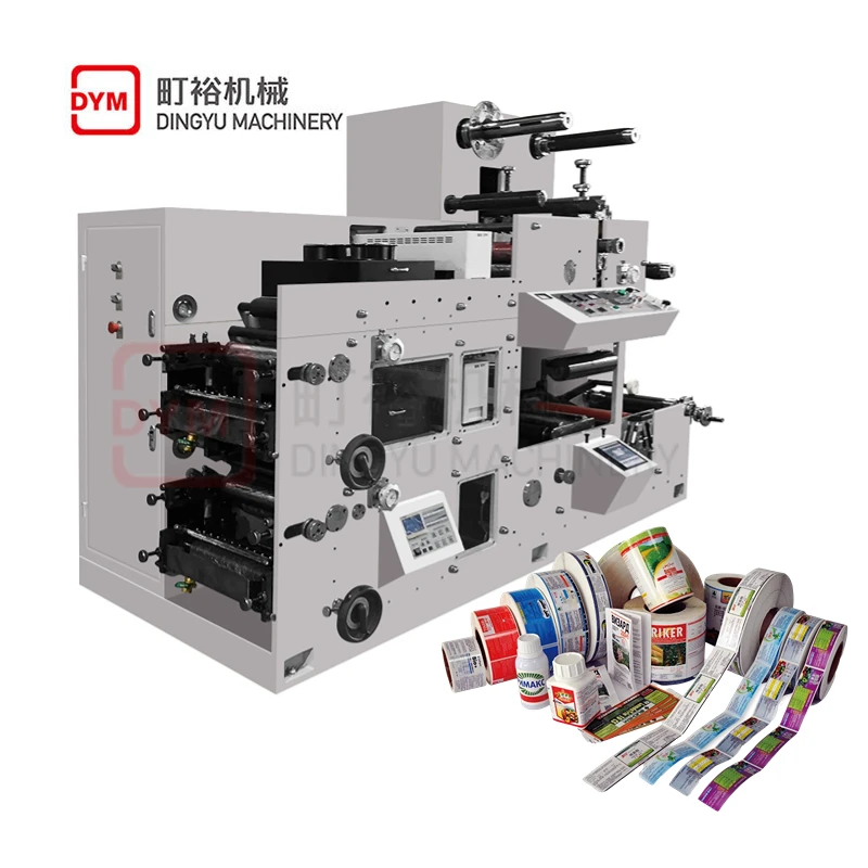 Multifunctional plastic paper slitting printing flexo printer