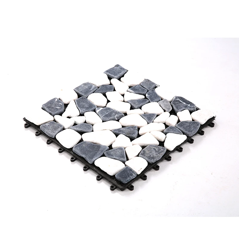  Pebble stone deck tiles for home garden floor easy-install diy