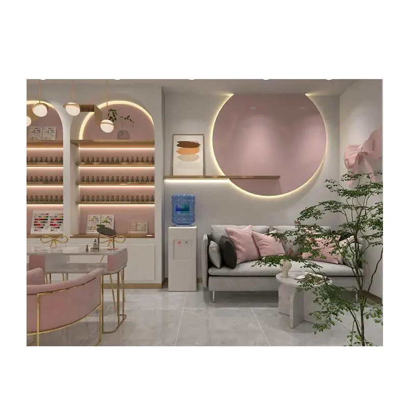 Nail Shelf Display Spa Nails Decoration Nail Polish Cabinet Display