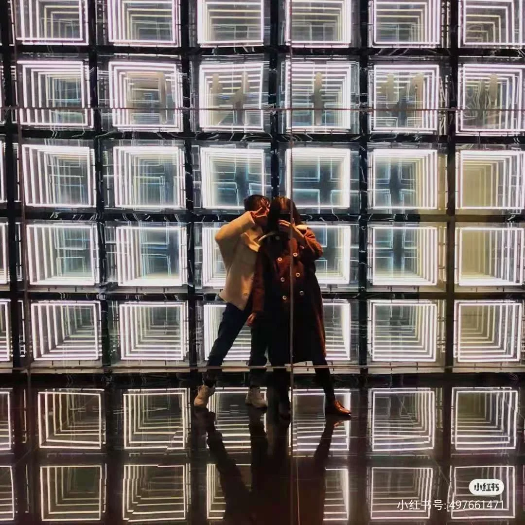 Wired DMX illuminated Neon Mirror Infinity LED Dance Floor For Stage Party KTV Wall Background Light