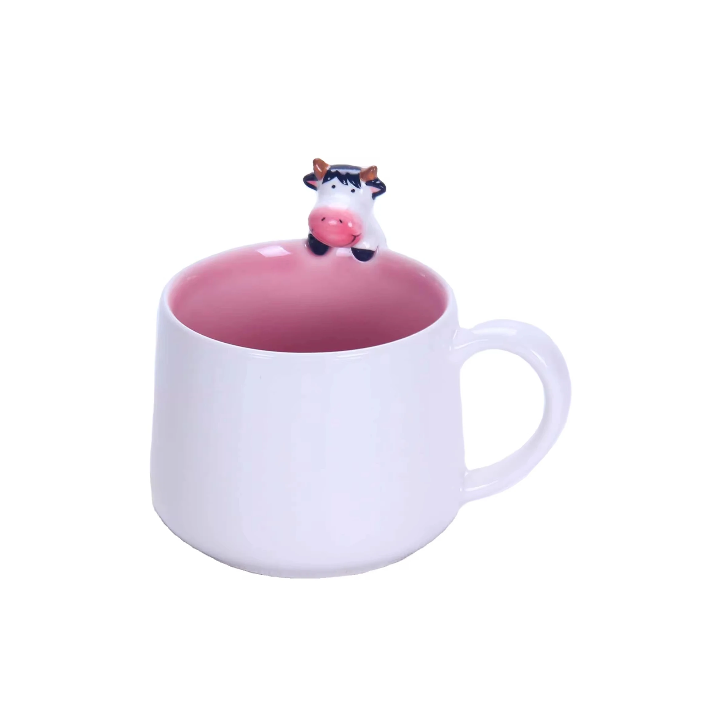 20243D Animal shaped  coffee mug  cartoon cute ceramic water Cup Multi-style animal mug customized
