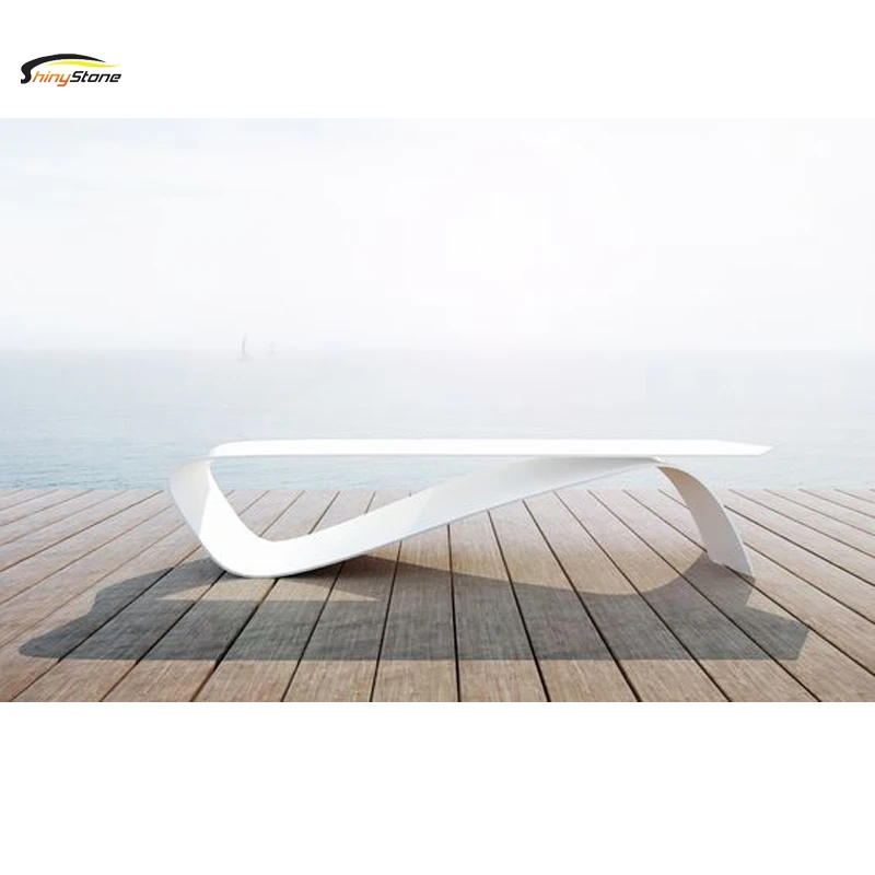 Differential table base design corians solid surface stone dining table