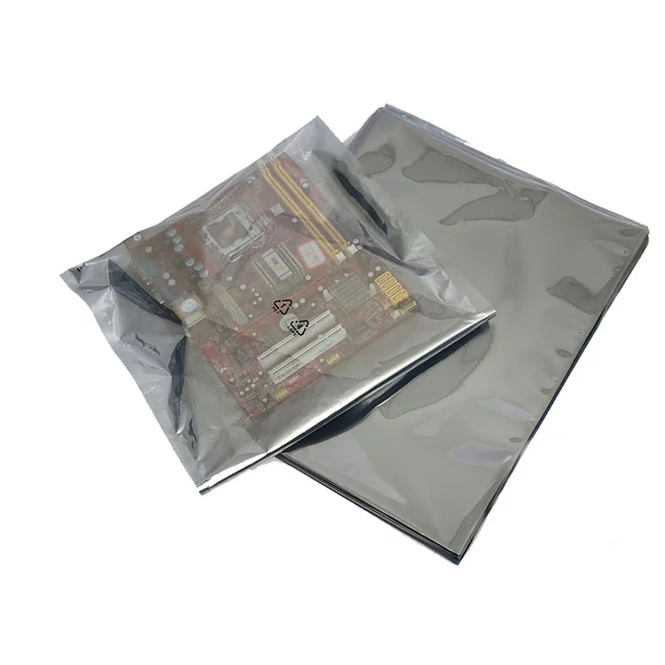 custom pack esd poly pouch electronic protection static free antistatic bag graphics card