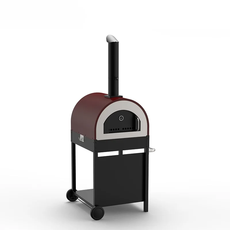 Уличная горячая Распродажа Коммерческая круглая деревянная печь для пиццы из нержавеющей