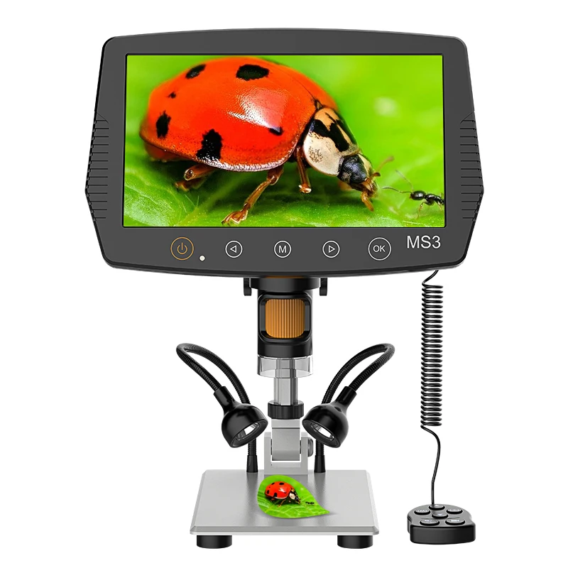Portable 10 LED  electronic PCB repair 1000X 9 Inch HD LCD Display Screen Digital Microscope