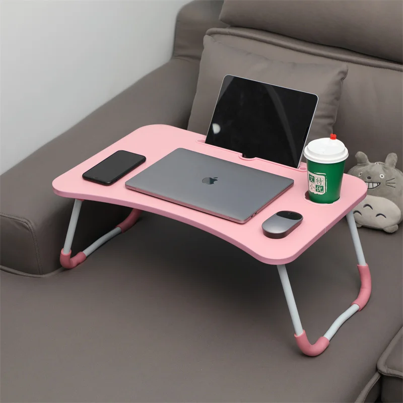 Складной маленький стол для кровати, стол для ноутбука, компьютерный стол для ленивого студенческого общежития, Детский многофункциональный обучающий стол