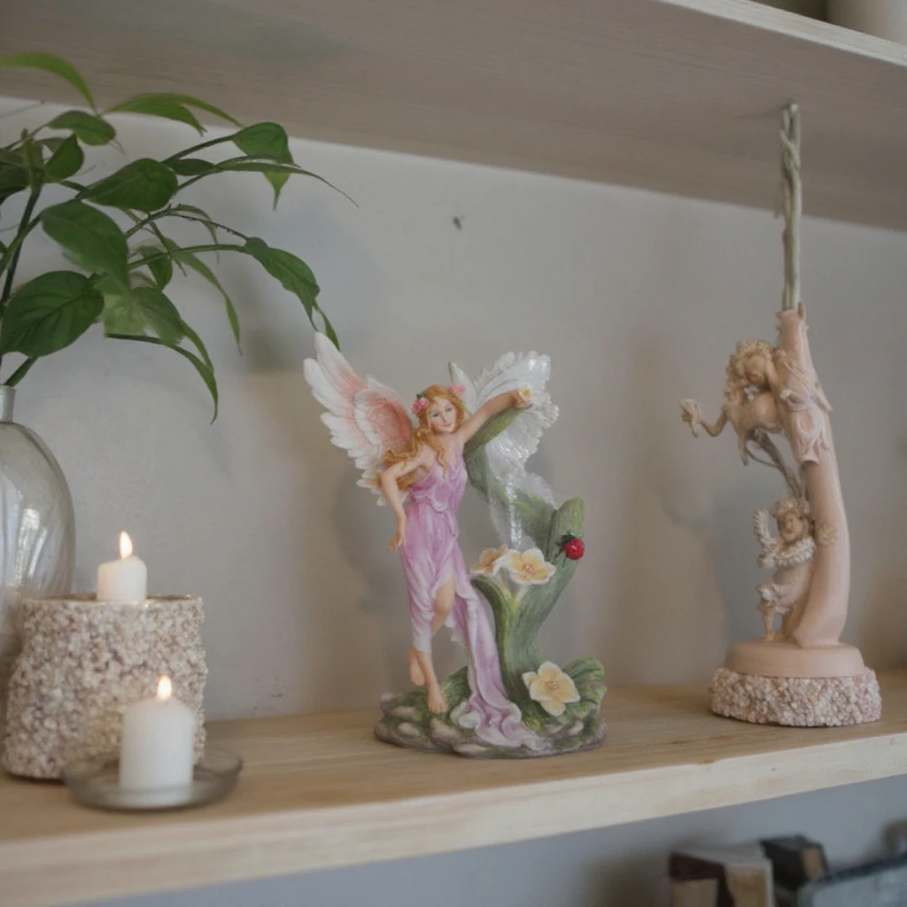 Красивая полирезиновая сказочная ваза из смолы Художественная Скульптура статуэтка для рукоделия