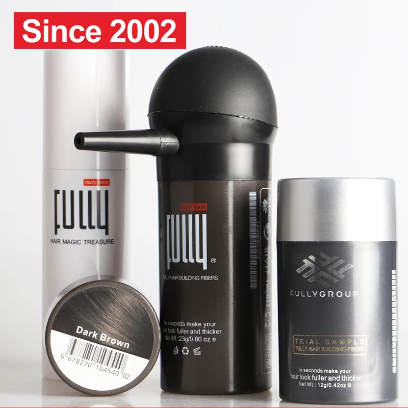 Fully Hair Building Fibers Human Hair Wig for Sale