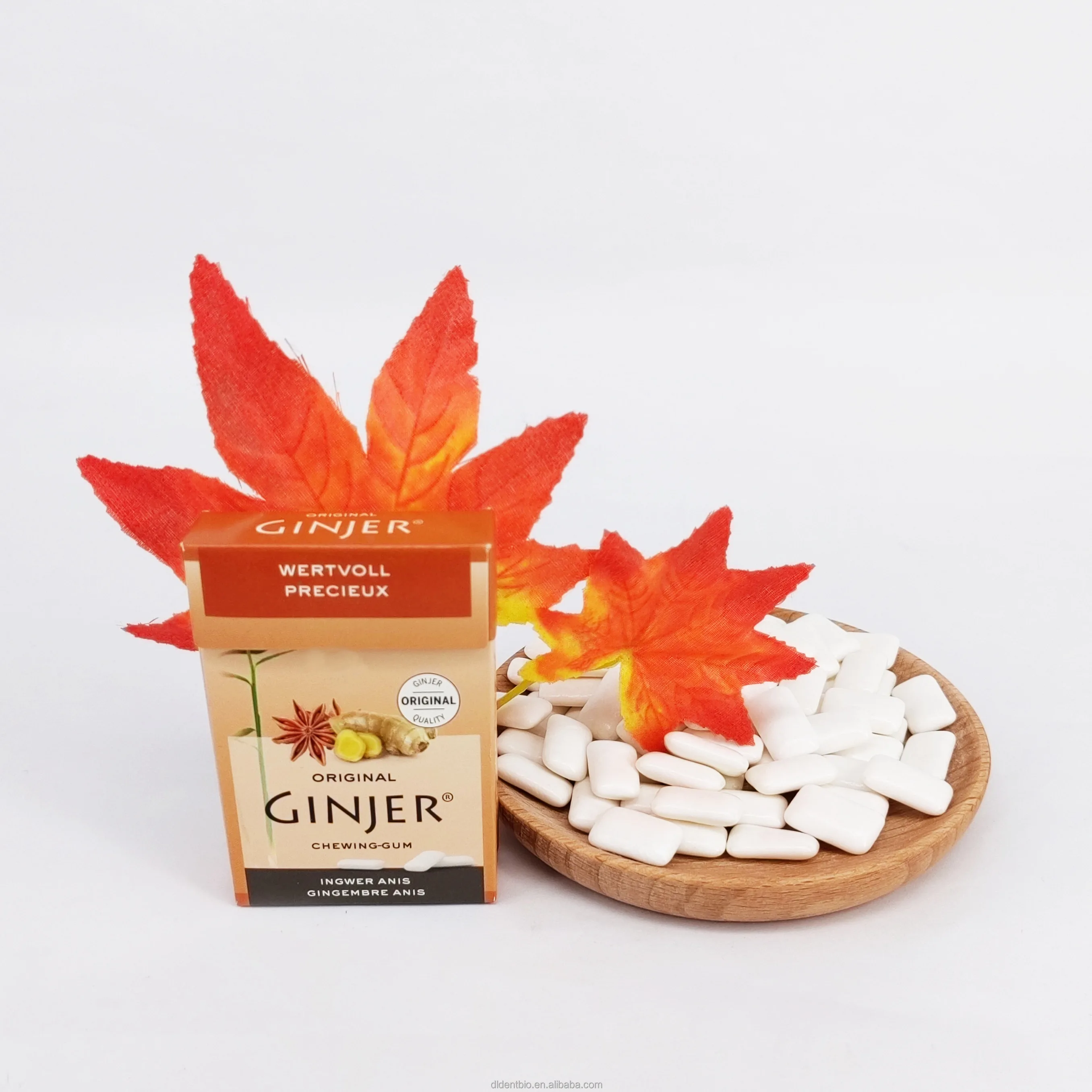 factory price candy box Ginjer flavor Chewing gum natural flavors xylitol