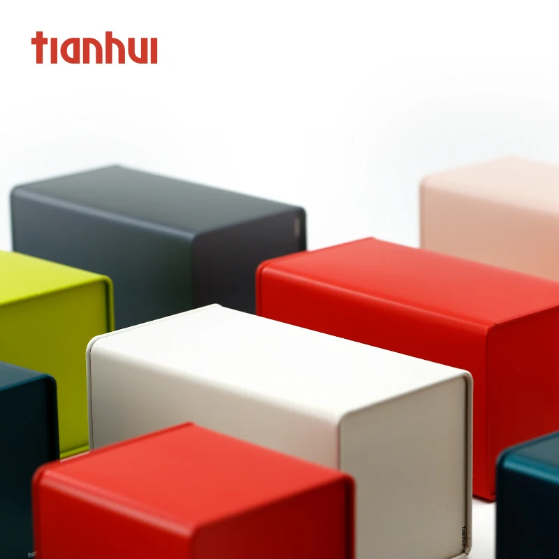 White Metal Cans of Matcha Spices Square Metal Cans Small Tin Box for Matcha Storage Tea Tin