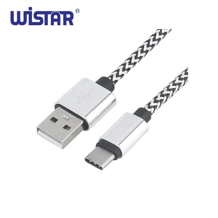  Кабель для зарядки и передачи данных с металлической оплеткой типа C usb 2