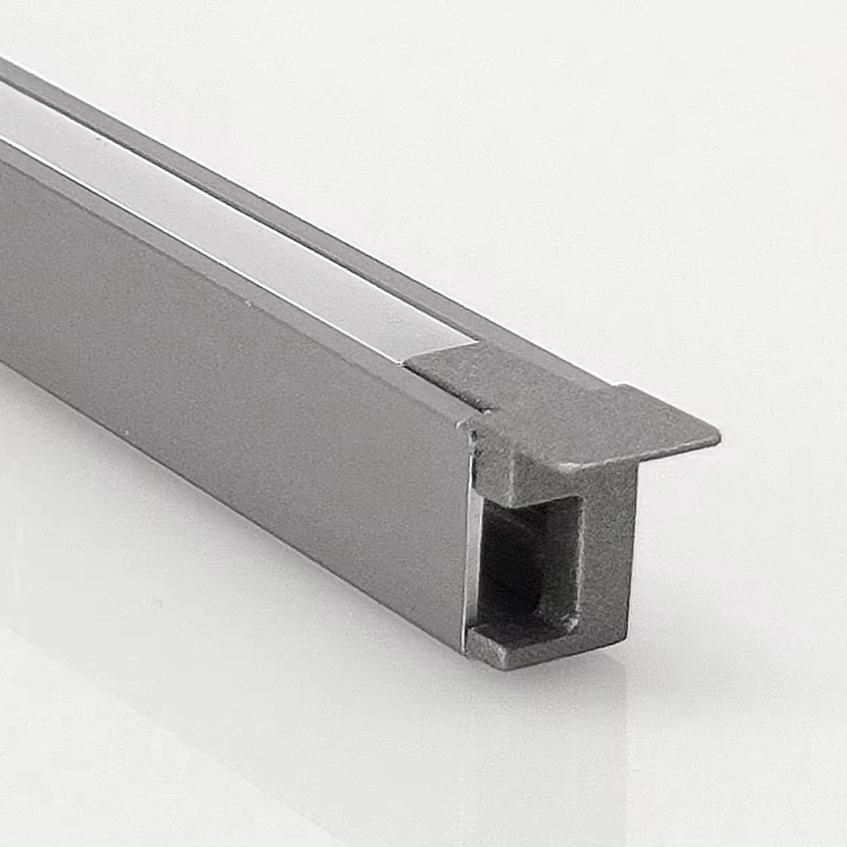 Infinity LED Extrusion Aluminum Profile Splicing Cabinet Lighting with Embedded LED Square Pattern Surface Mounting
