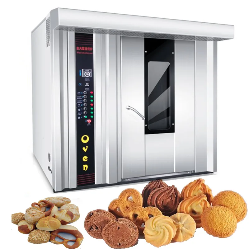 Commercial bakery baking equipment electric rotary oven for bread cake baking