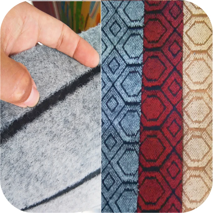 Polyester Single Double Color Jacquard Non Woven Needle Punched Carpet