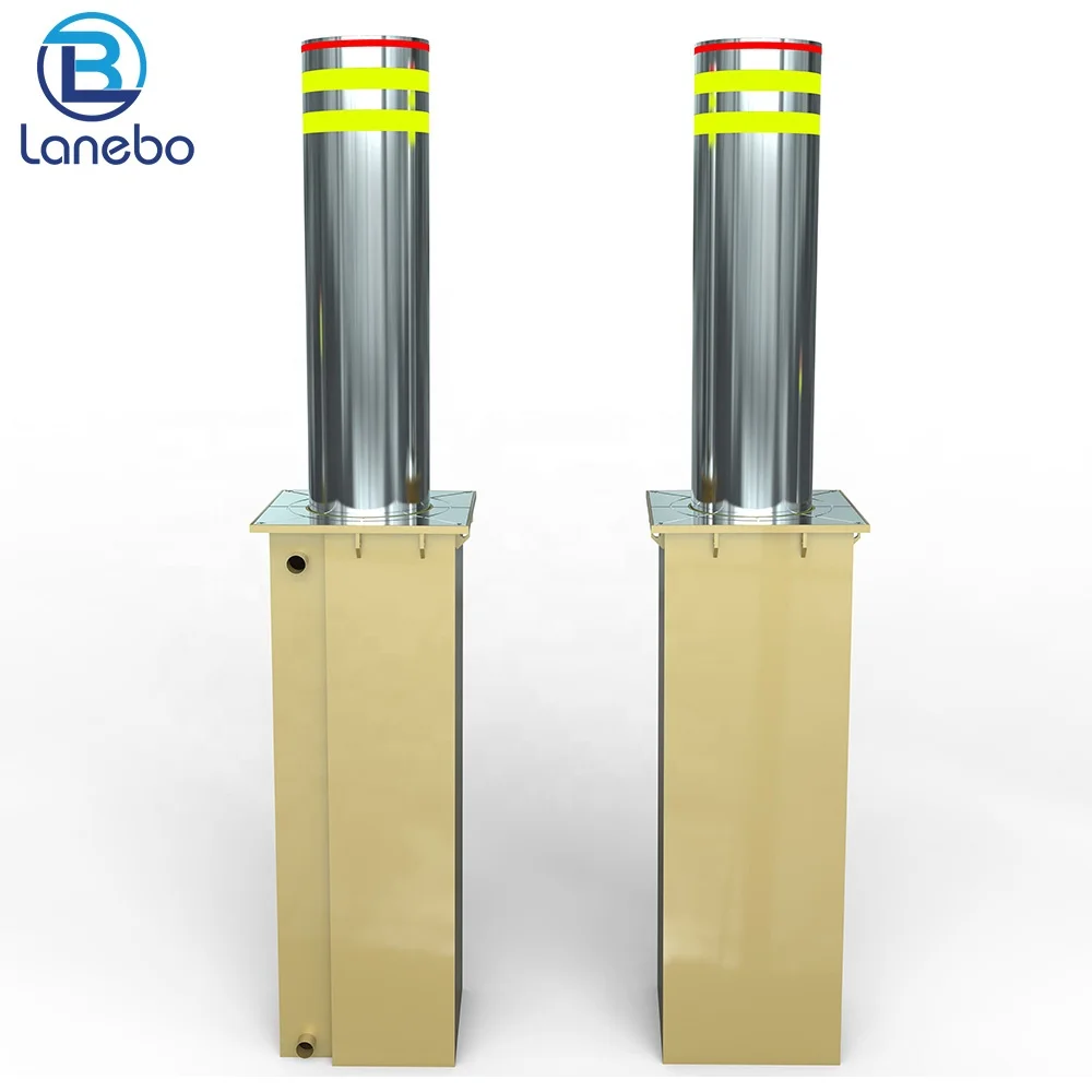 Lanebo Stable High quality automatic hydraulic rising bollard retractable electric bollard barrier Parking Bollard