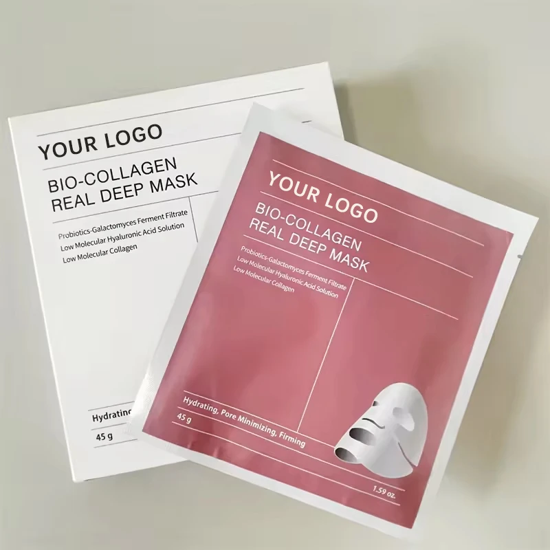 OEM PUQIANNA private label BIO-COLLAGEN real deep Hydrating face skin care nourishing  deep moisturizing Whitening facial mask