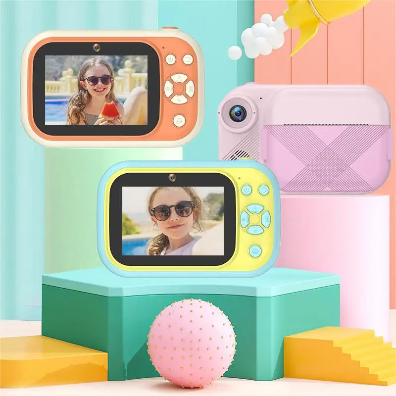 1080P Full HD Mini Photo Digital Camera, Instant Print Kids Selfie Video Camera for Kids Birthday Christmas Perfect Gift
