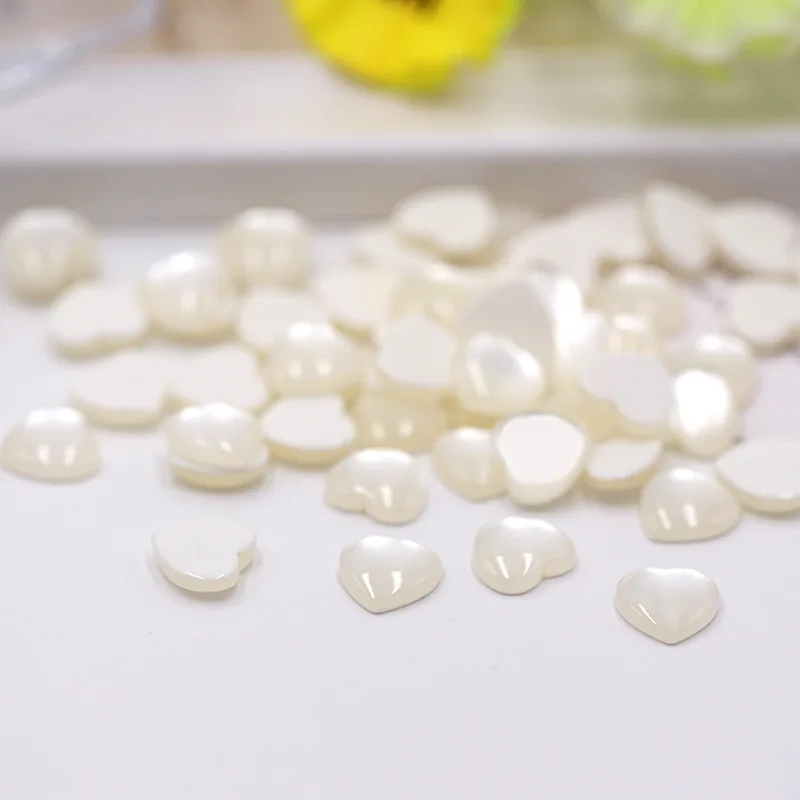 Heart Imitation Gem Opal Earrings Accessories Resin Earrings Accessories DIY Necklace Pendant Jewelry Accessories