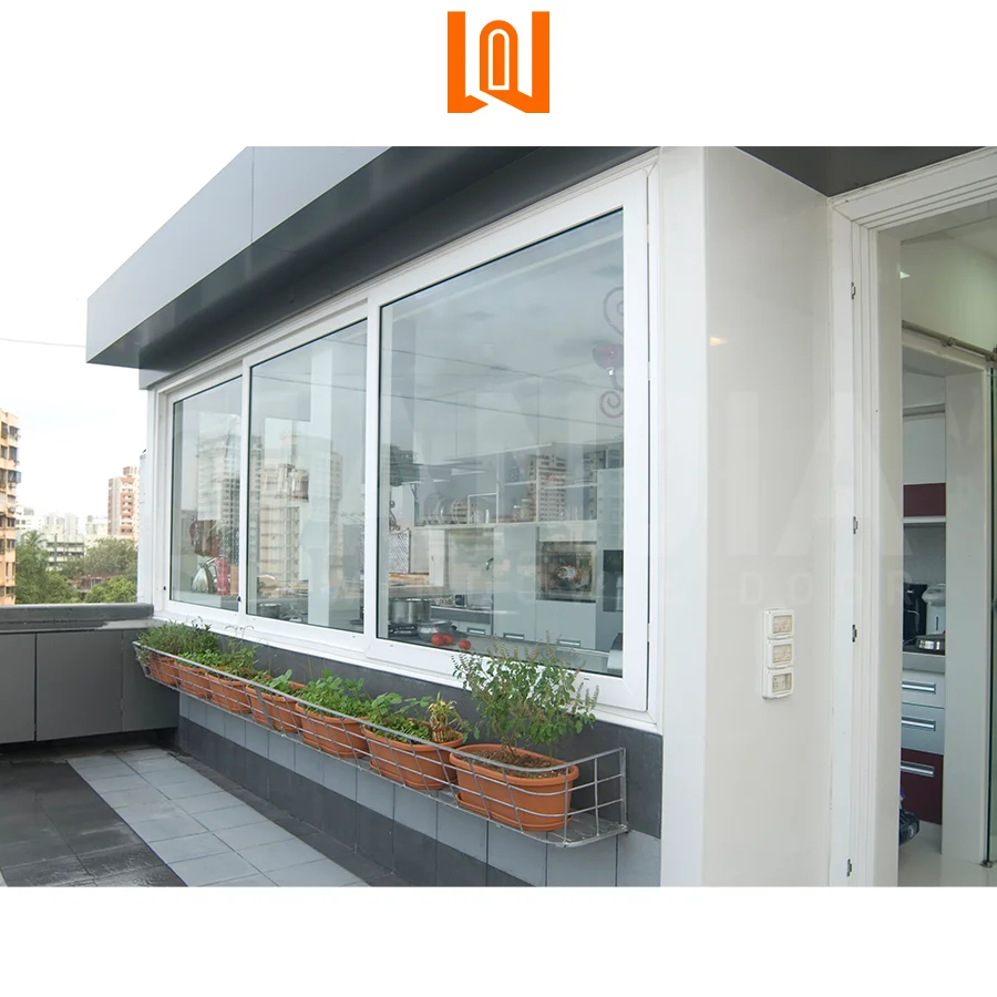 Manufacturer pvc profile extrusion sliding window house windows upvc double glazed sliding windows