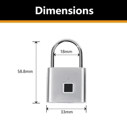 Brand New Padlock. Fingerprint Lock Smart Padlock In Good With Great Price