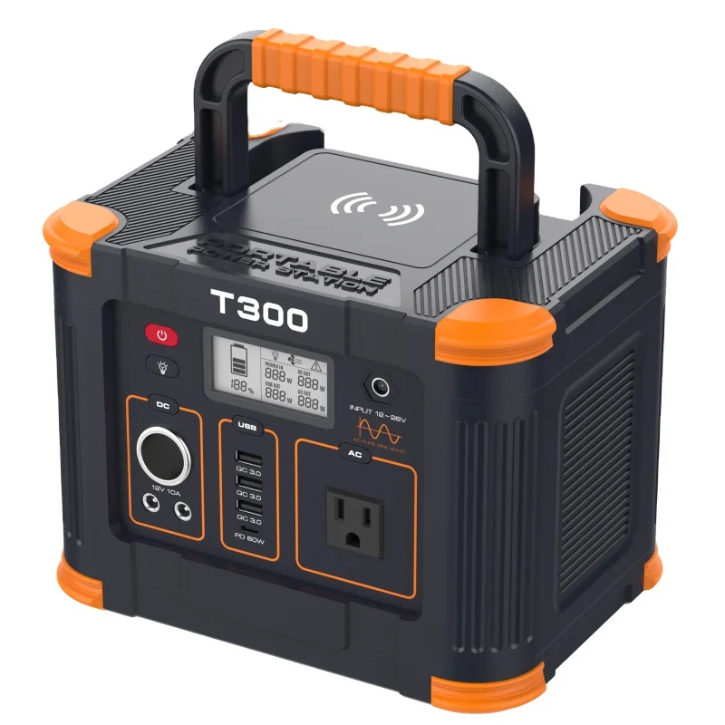 Large Capacity Usb 300w Solar Generator Ac 220v 300w Solar Generator Power Supply Portable Power Station For Laptop