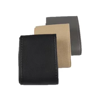 PU anti sweat car steering wheel cover hand sewn leather steering wheel cover
