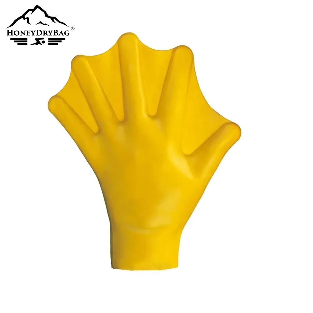 Woman man kid Comfortable and soft swimming tools diving webbing webbed swimming gloves for water resistance