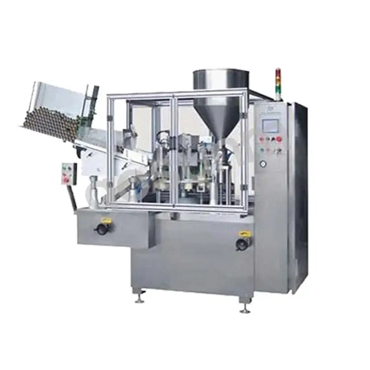 FILLING AUTO BRAND Full Automatic Vacuum Nitrogen Filled Aluminum Plastic Composite Hose Filling And Sealing Machine