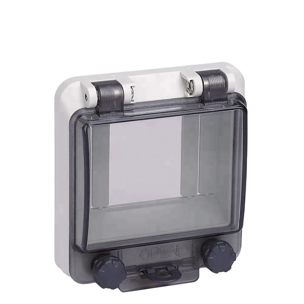 Натуральная Водонепроницаемая электрическая пластиковая крышка, электрическая распределительная коробка с прозрачной крышкой из поликарбоната